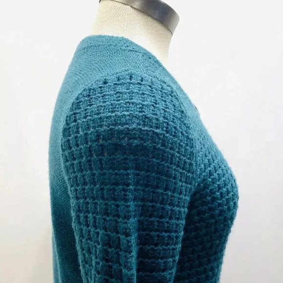 CASLON Women Long Sleeve Button Down Green Casual Cardigan Sweater Size Small - Picture 9 of 10